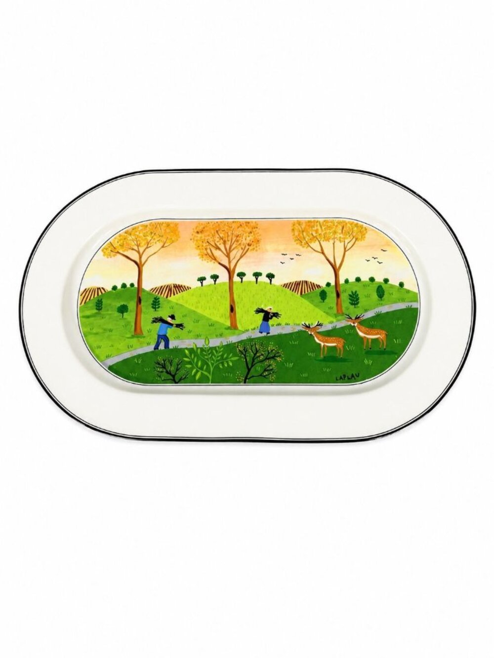 Villeroy & Boch Design Naif Porcelain 15-1/4" Oval Serving Platter Replacement C